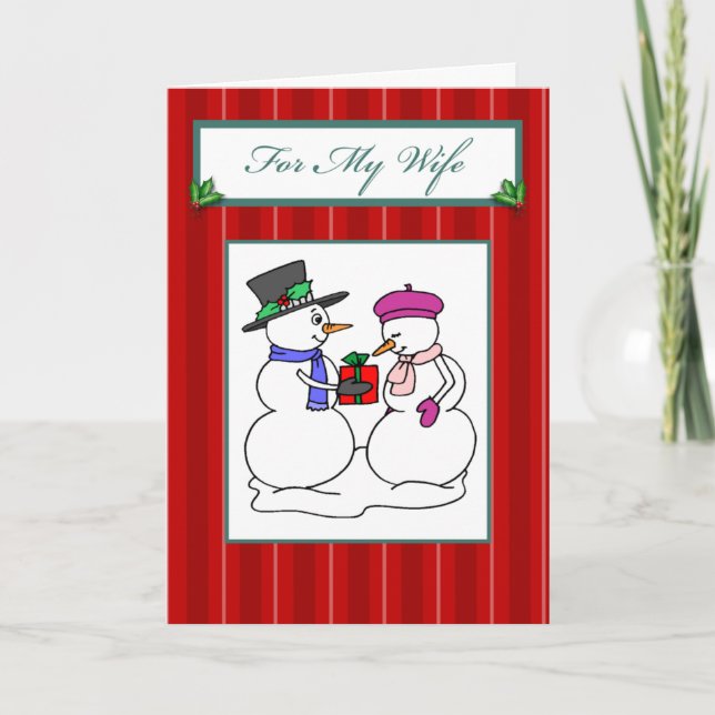 For My Wife Christmas Holiday Card (Front)