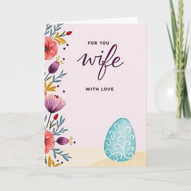 For My Wife With Love Card (Front)