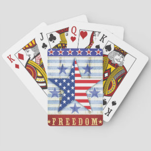 For National Freedom Day Poster Playing Cards