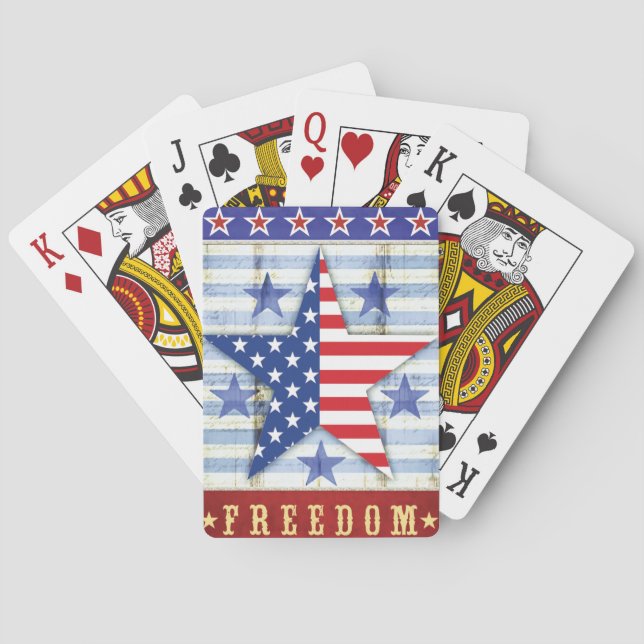For National Freedom Day Poster Playing Cards (Back)