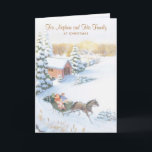 For Nephew and His Family at Christmas Holiday Card<br><div class="desc">Christmas Card</div>