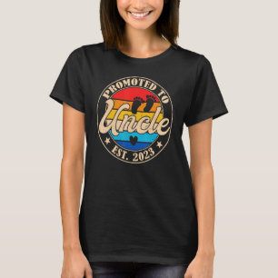 For New Uncle First Time Vintage Promoted To Uncle T-Shirt