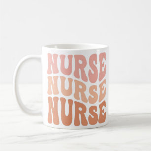 for nurse, retro nurse, nurse's day gift.  coffee mug