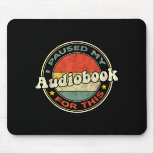 For Obook Listeners O Book Lovers Retro Women  Mouse Mat