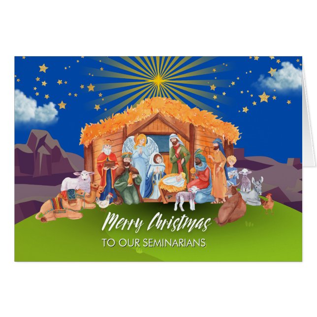 For Our Seminarians Christmas Nativity Isaiah 9:6 (Front Horizontal)