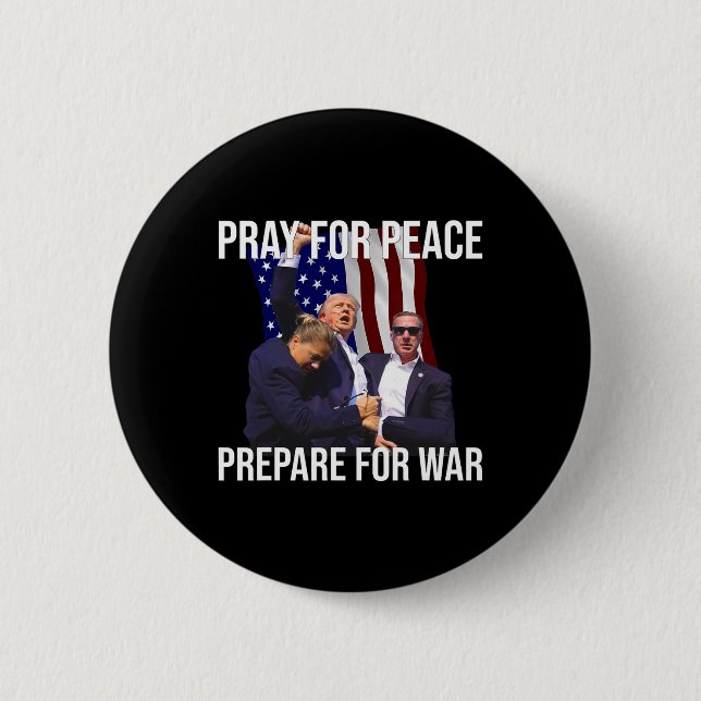 For Peace  6 Cm Round Badge (Front)