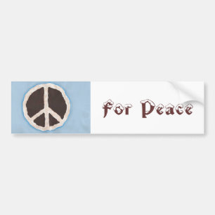 For Peace chocolate peace pie bumper stickers
