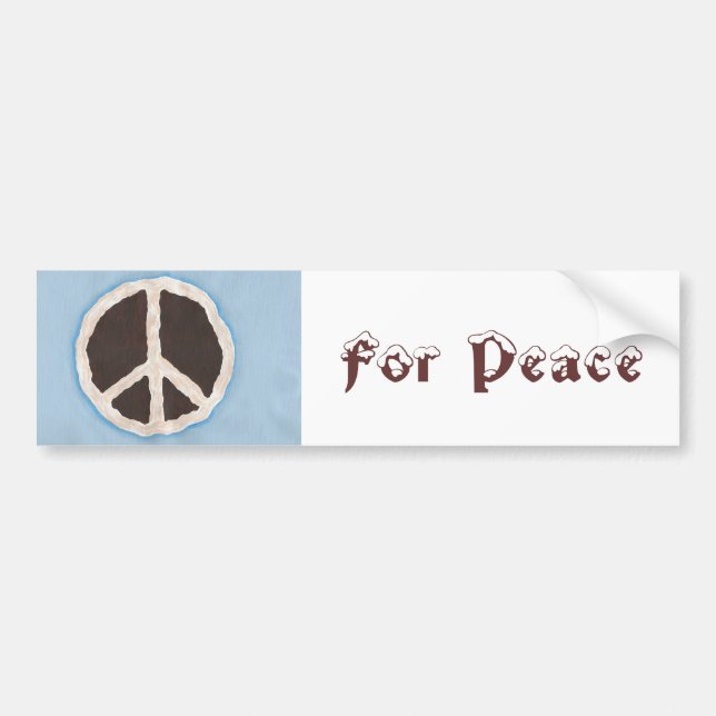 For Peace chocolate peace pie bumper stickers (Front)