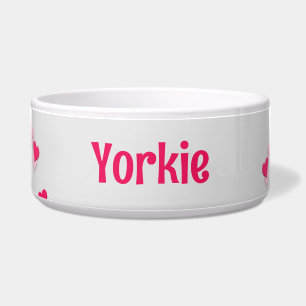 For Pet Modern Writing Scattered Pink Hearts