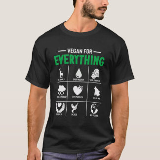 For Plant Powered vegan for everything for vegetar T-Shirt