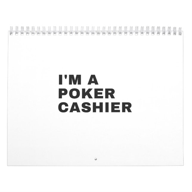 FOR POKER CASHIERS CALENDAR (Cover)