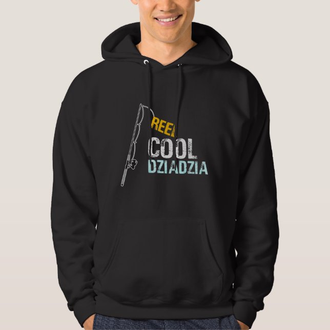 For Polish Grandfather From Poland Reel Cool Dziad Hoodie (Front)