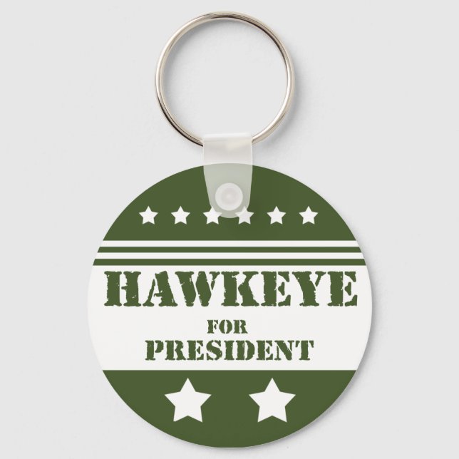 For President Hawkeye Key Ring (Front)
