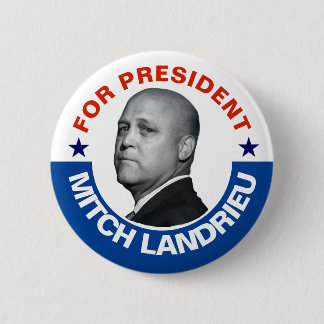For President: Mitch Landrieu 2020 6 Cm Round Badge