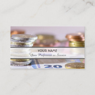 For professional banker or financial experts business card