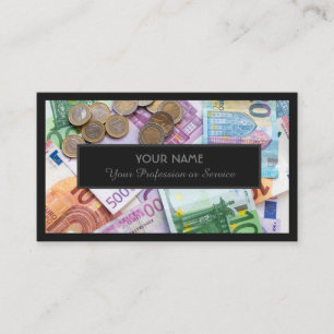 For professional banker or financial experts business card