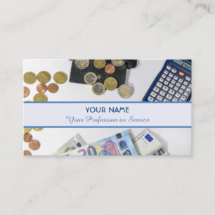For professional banker or financial specialists b business card