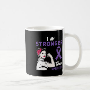 For Purple Ribbon Warrior And Supporters - Epileps Coffee Mug