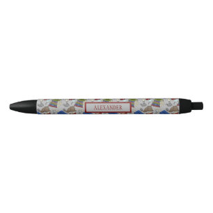 For Readers Mystery Novels Books Patterned Black Ink Pen