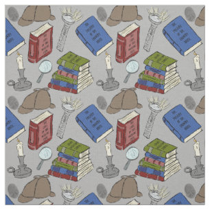 For Readers Mystery Novels Books Patterned Fabric