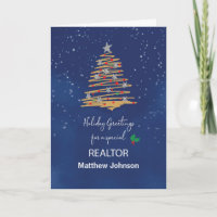 For Realtor Christmas Tree Customisable Name