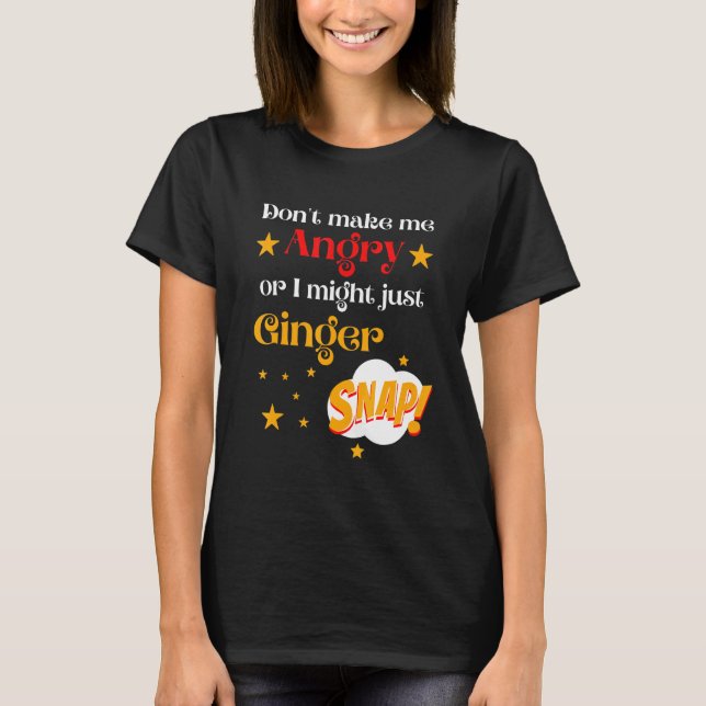 For Red Heads Ginger Snap Hair Red Headed Kids T-Shirt (Front)