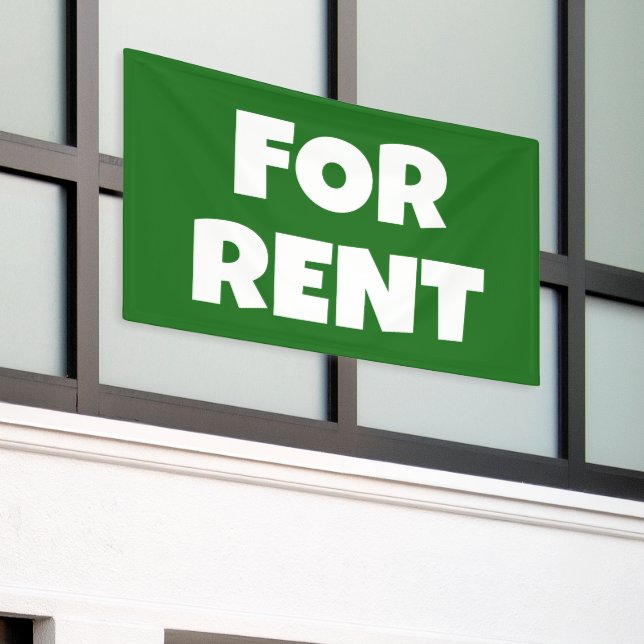 For Rent Banner (Outside Building)