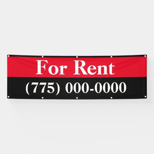 For Rent Outdoor Vinyl Banner Zazzle Co Uk