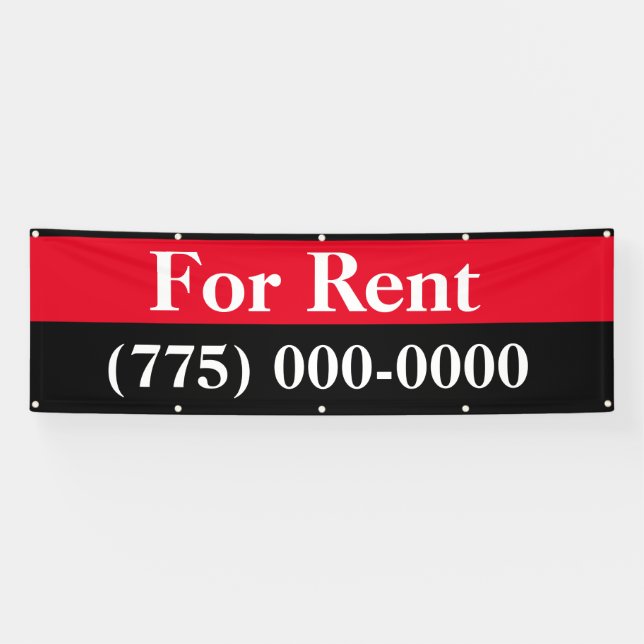 For Rent Outdoor Vinyl Banner (Horizontal)
