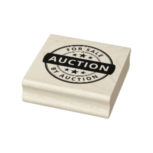 FOR SALE BY AUCTION RUBBER STAMP