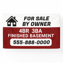 "For sale by Owner" customised banner