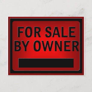 For Sale by Owner Postcard