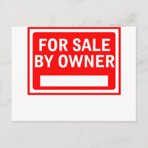 For Sale By Owner Postcard