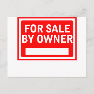 For Sale By Owner Postcard