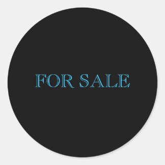 FOR SALE CLASSIC ROUND STICKER