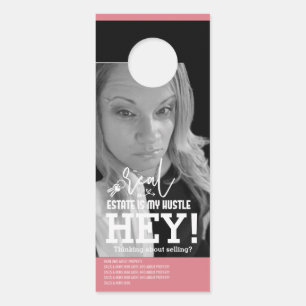 For Sale Home Listed Leasing Business Photo Pink Door Hanger
