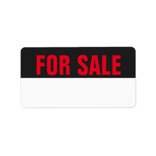For Sale Labels