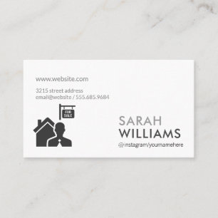 For Sale Real Estate Business Card