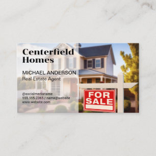For Sale Sign   Neighbourhood Home Business Card