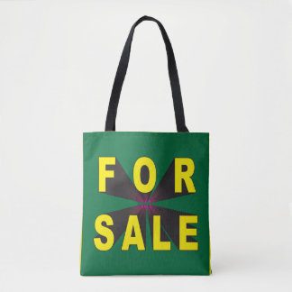 for sale sign tote bag