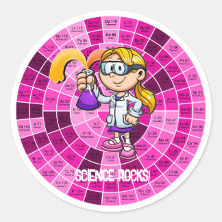 For Science Teachers and students. Brilliant Classic Round Sticker