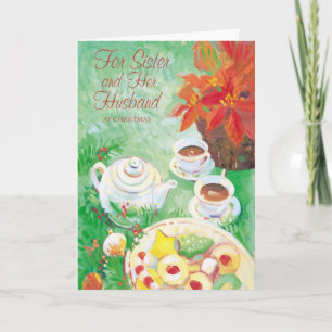 For Sister and Her Husband at Christmas Holiday Card