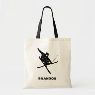 For Skiers Ski Trick Graphic Personalised Tote Bag