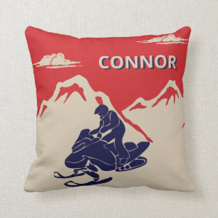 For Snowmobilers Snowmobile Graphic Personalised Cushion