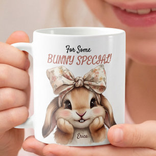 For Some Bunny Special Cute Easter Coquette Bunny  Coffee Mug