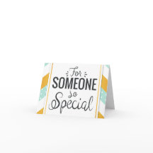 For someone so special happy gold minty chevron