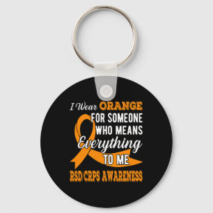 FOR SOMEONE WHO MEANS EVERYTHING RSD-CRPS AWARENES KEY RING