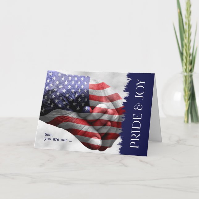 for Son Birthday Military Pride and Joy Card (Front)