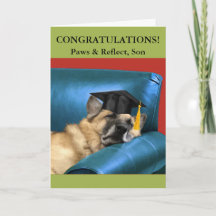 For Son Graduation German Shepherd Resting