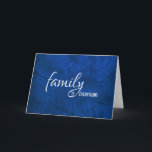 for son-in-law birthday blue leather card<br><div class="desc">Birthday for son-in-law with blue leather textured background.</div>
